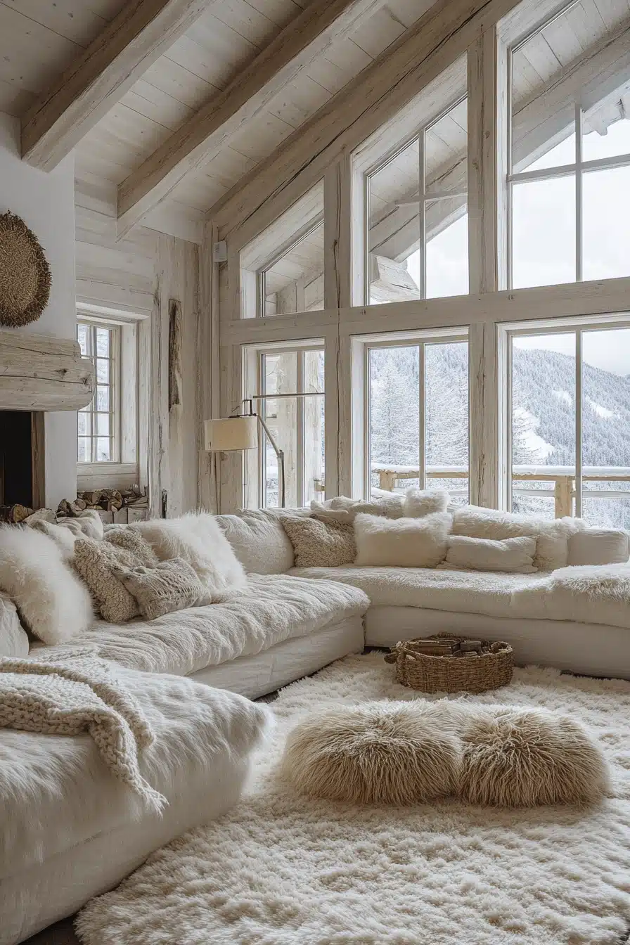 white living room decor