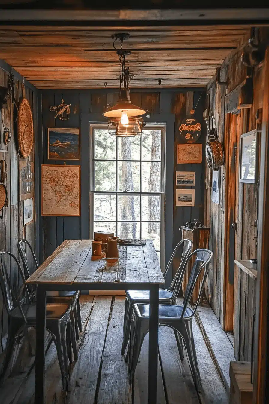 old cabin interior