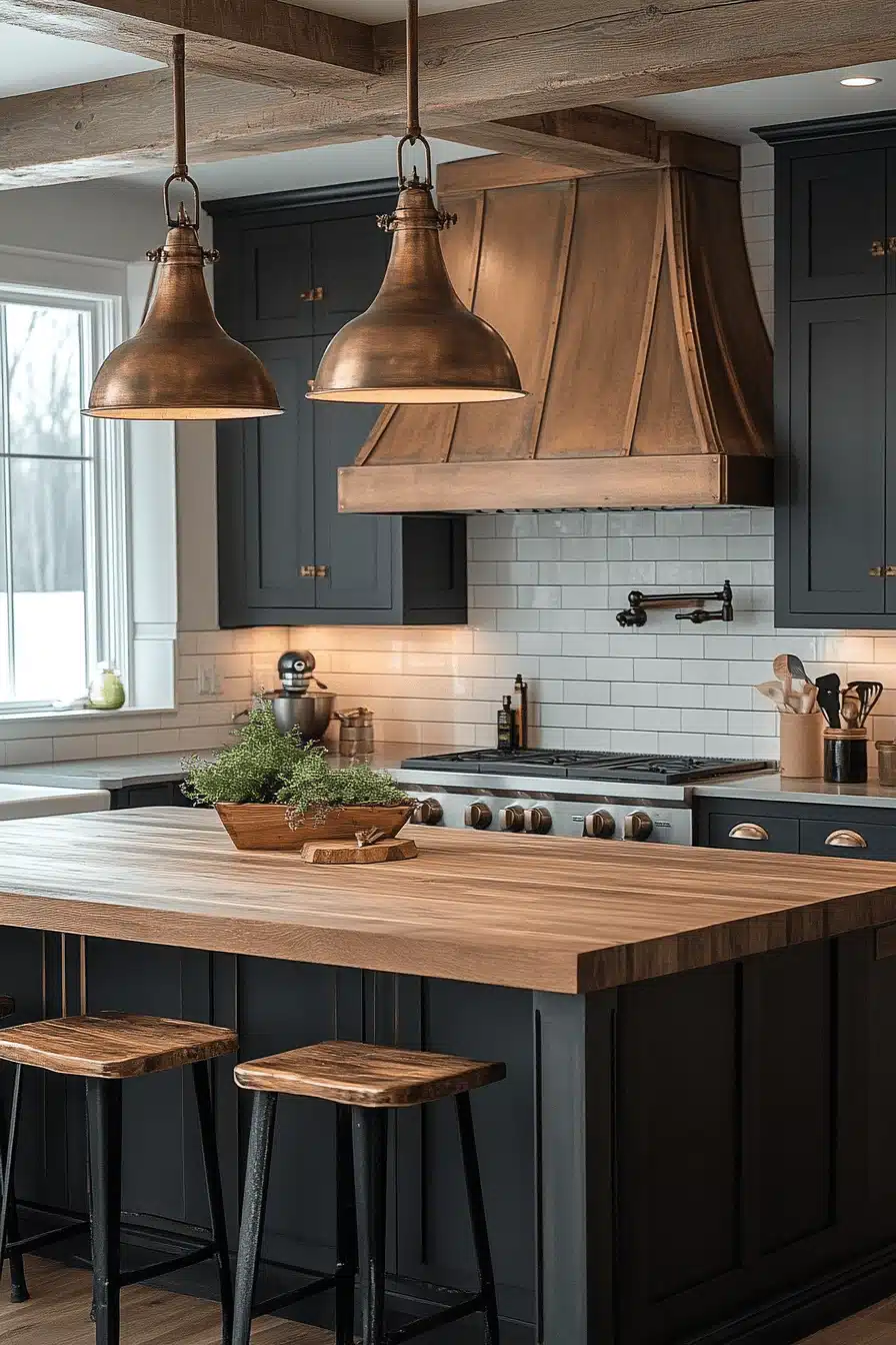 moody farmhouse kitchen