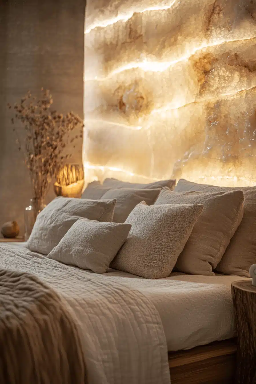 Stone Wall Bedroom