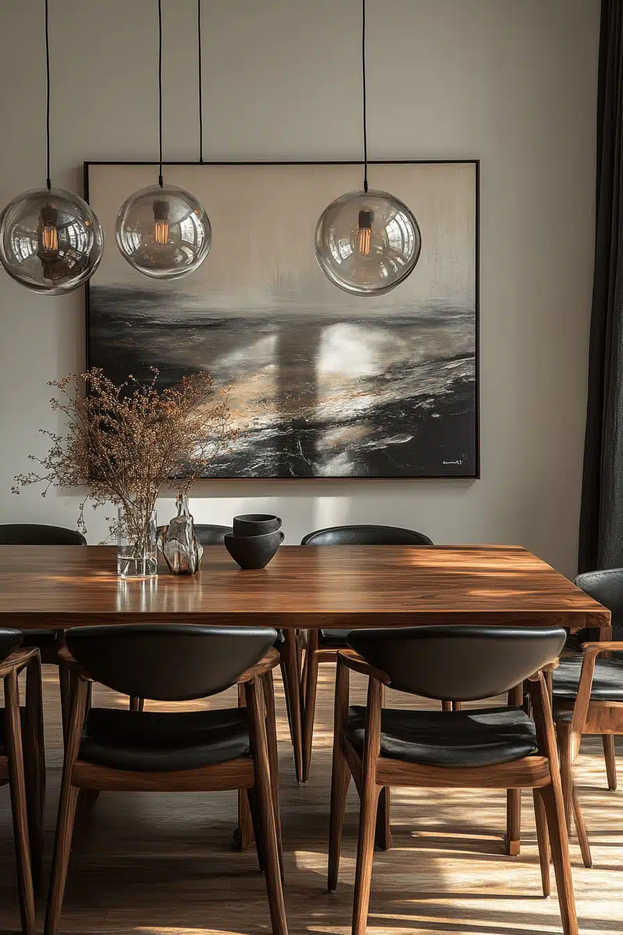 modern vintage dining room
