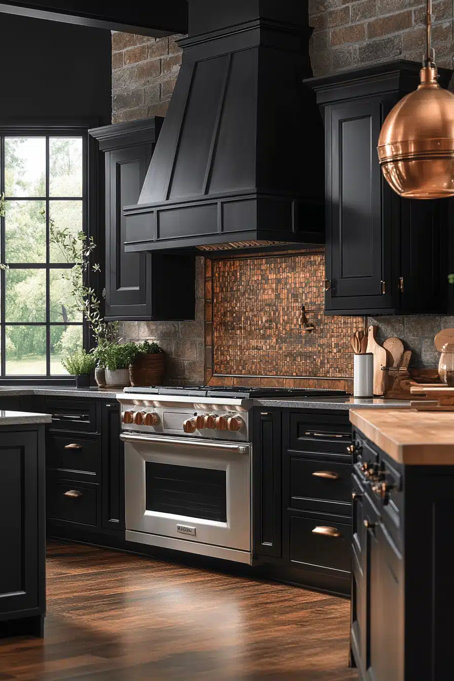dark kitchen aesthetic