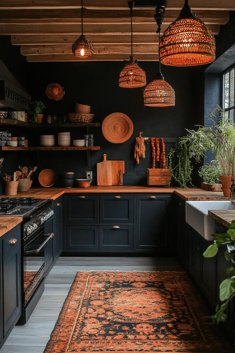 moody cottage kitchen