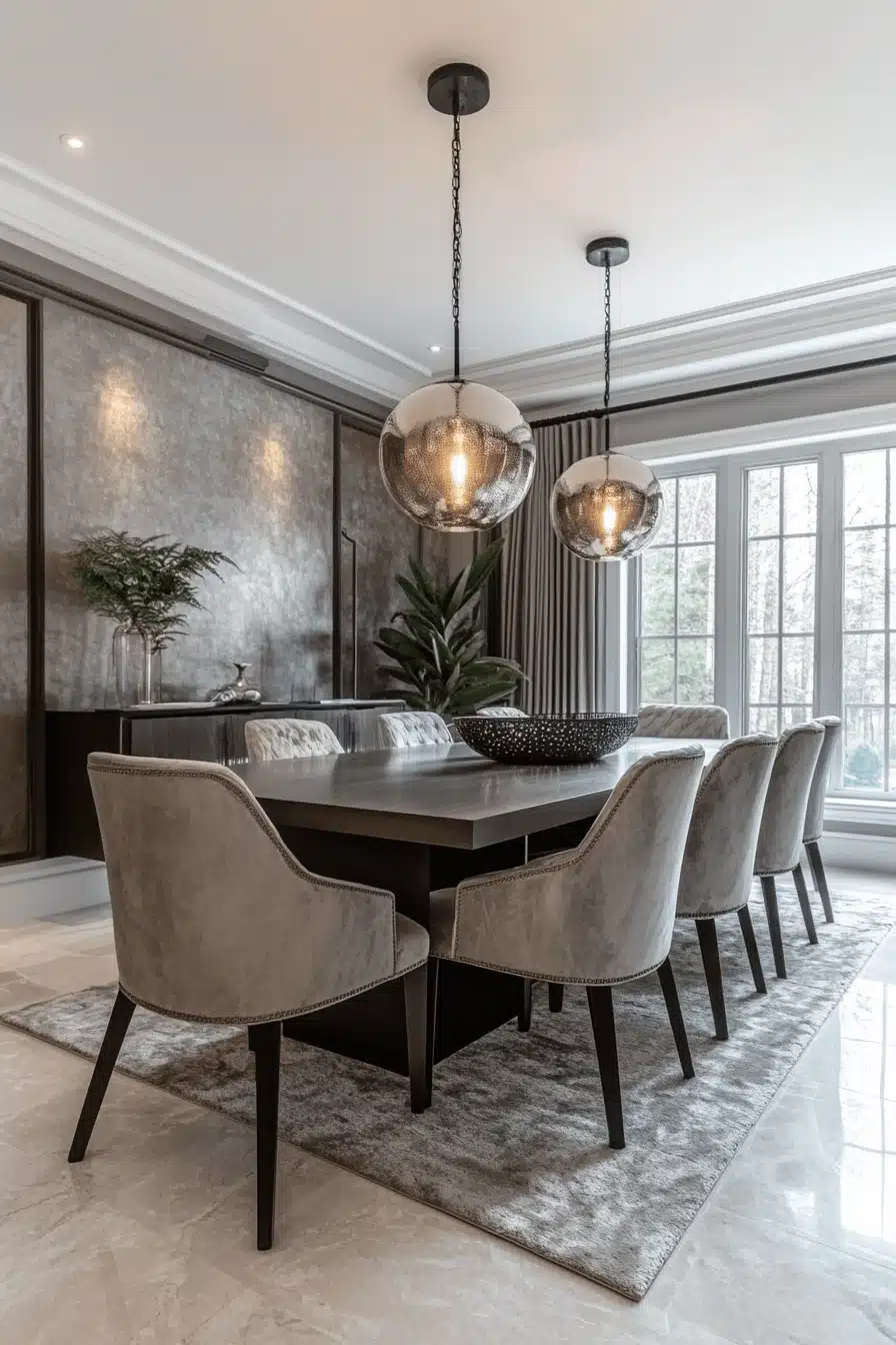 modern vintage dining room