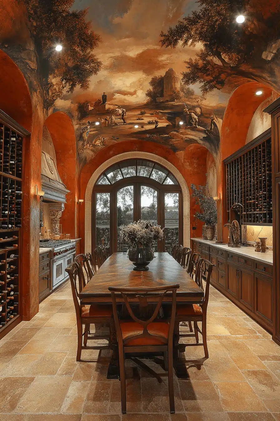 dark academia kitchen