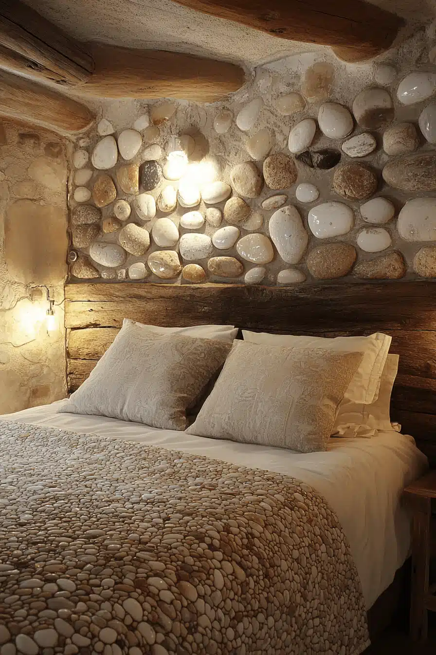Stone Wall Bedroom