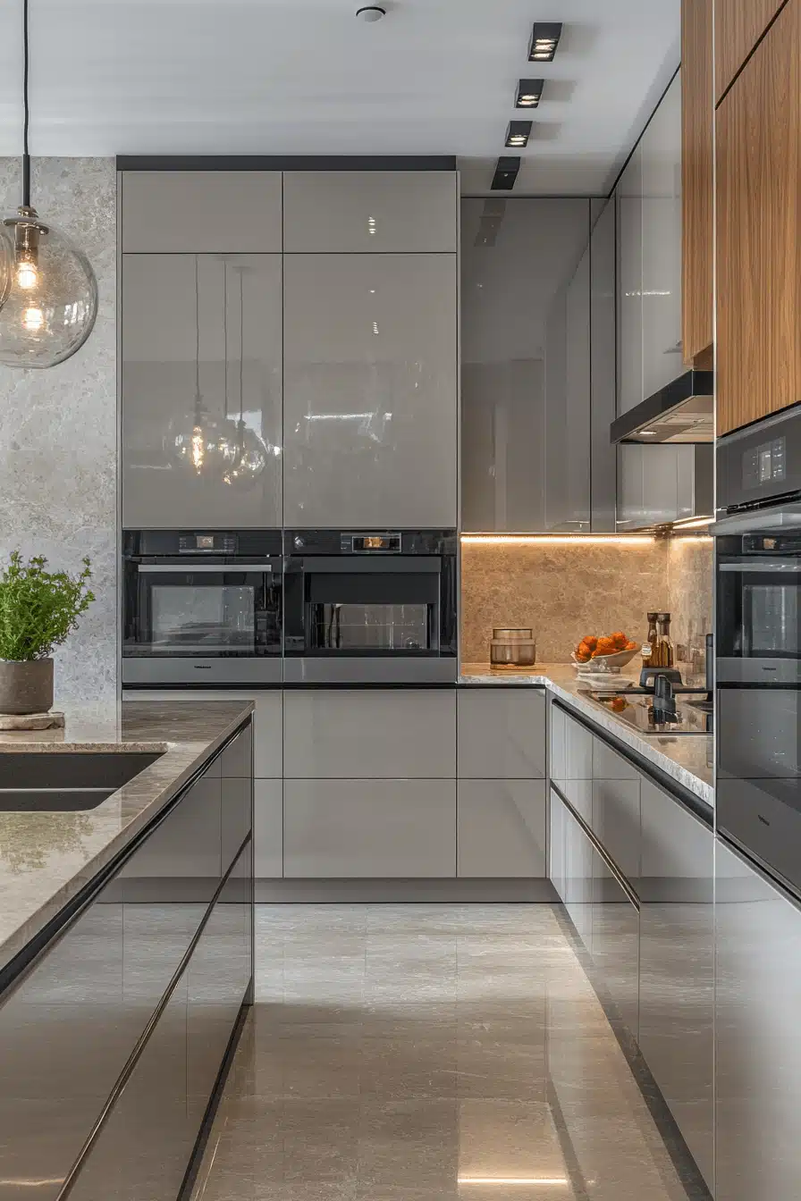 light grey kitchen cabinets