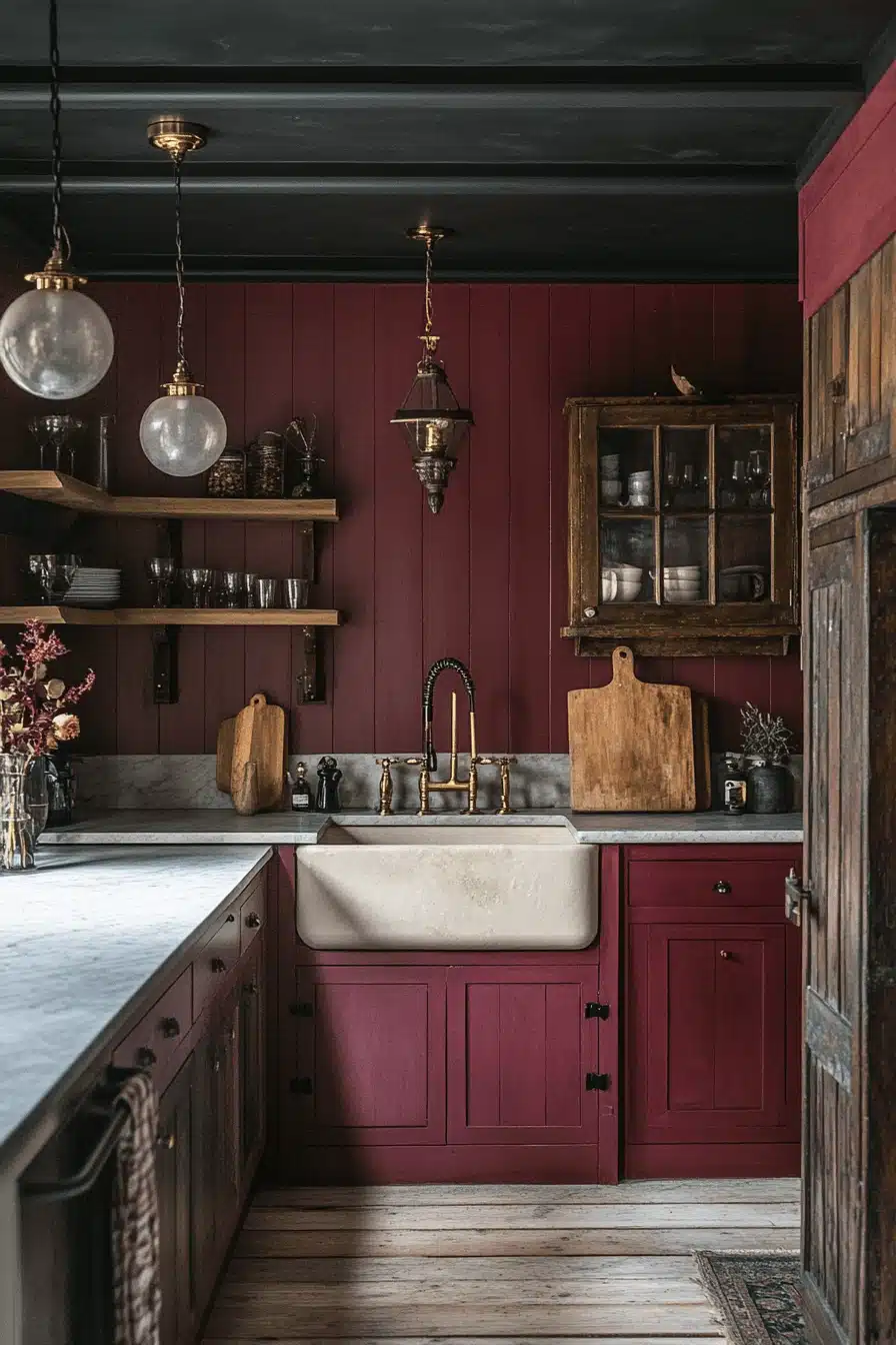 moody farmhouse kitchen