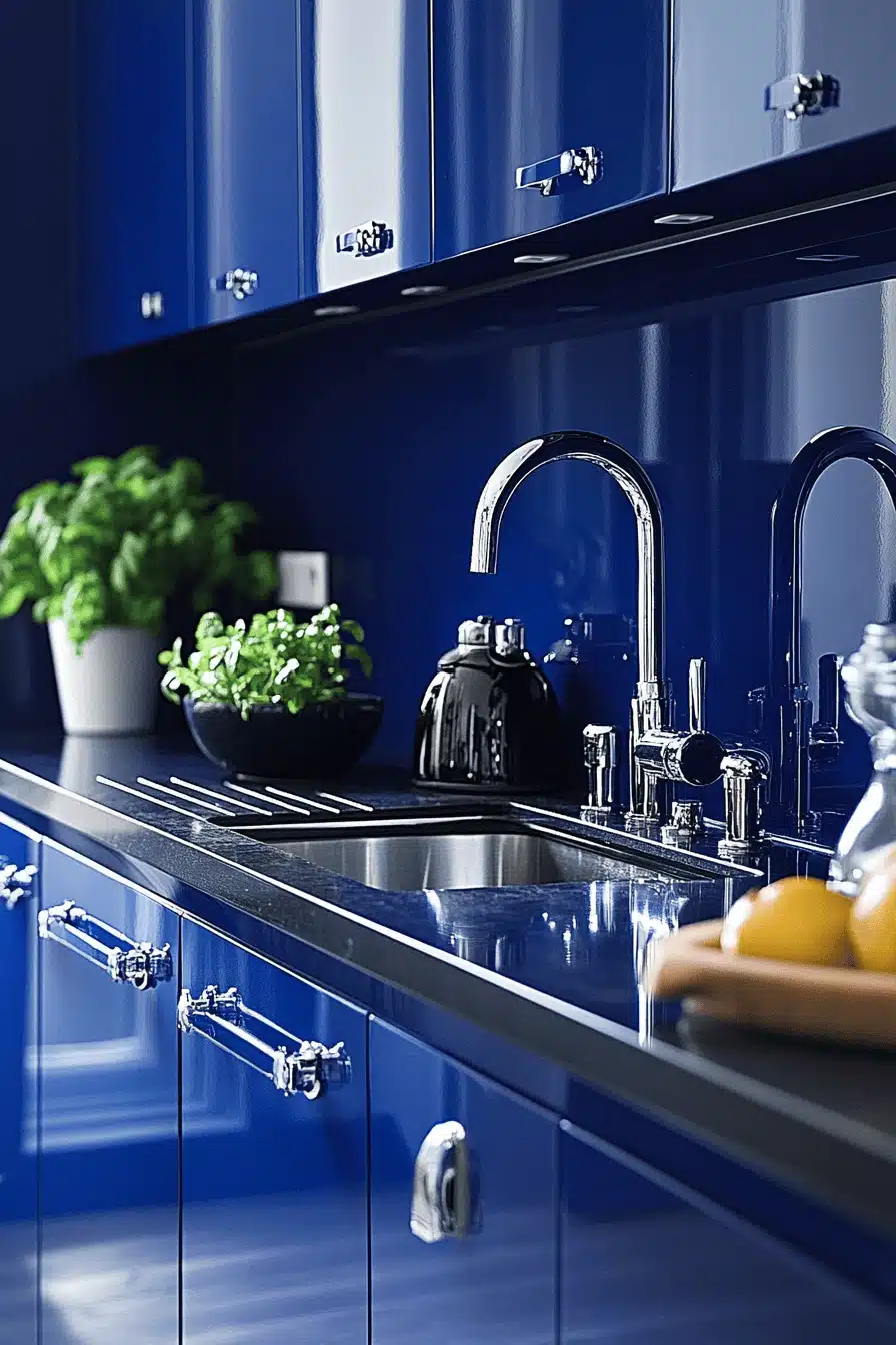small moody kitchen