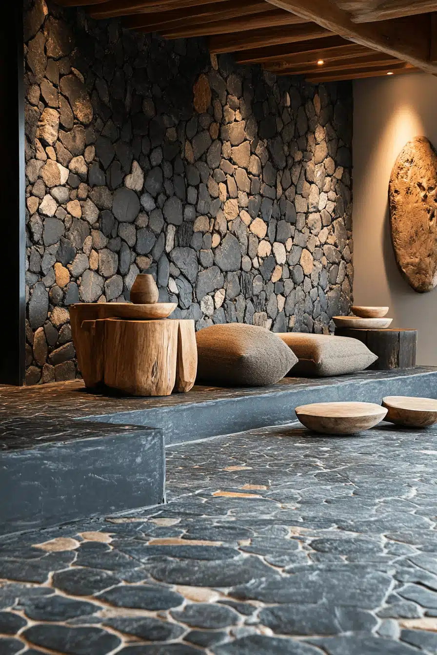 stone wall interior