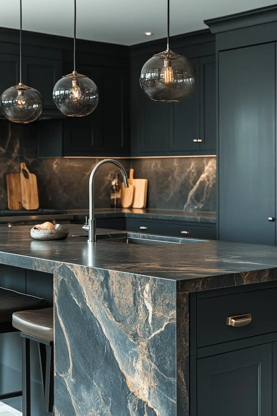 dark kitchen aesthetic