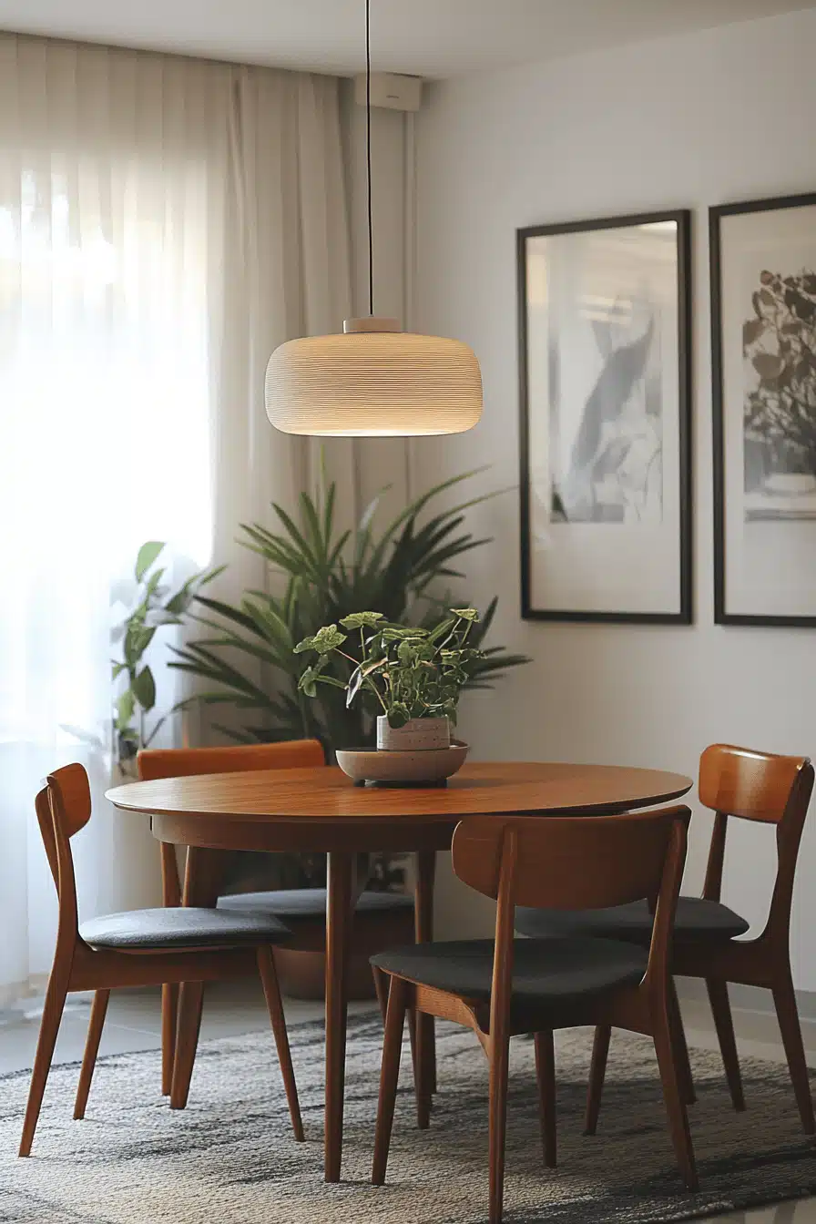 modern vintage dining room