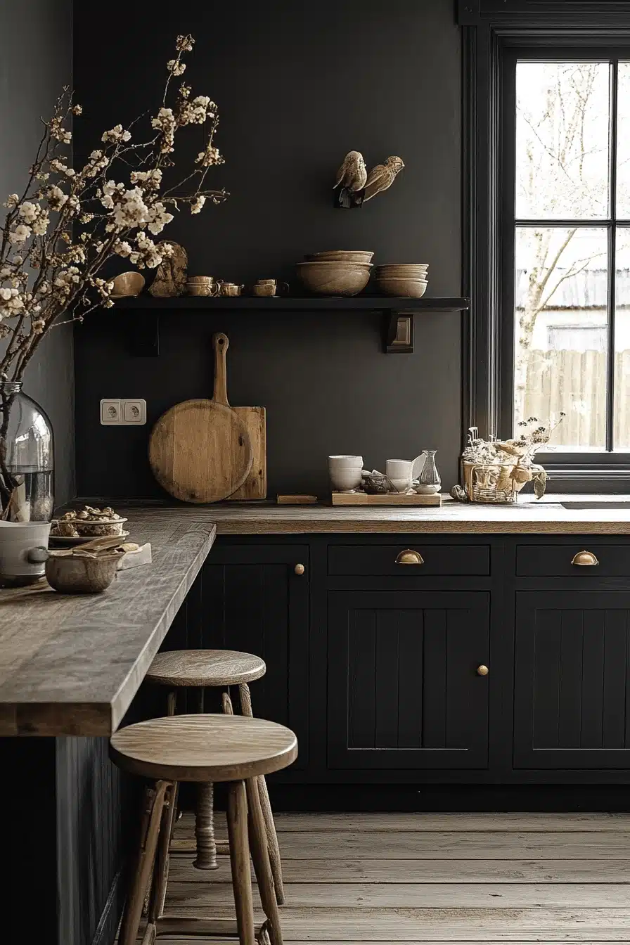 moody cottage kitchen