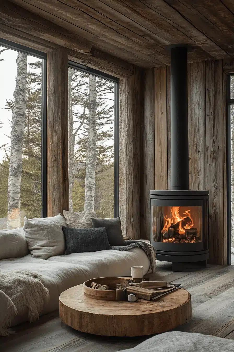old cabin interior