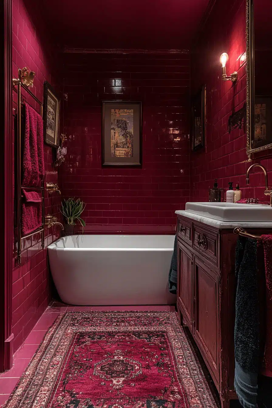 moody bathroom