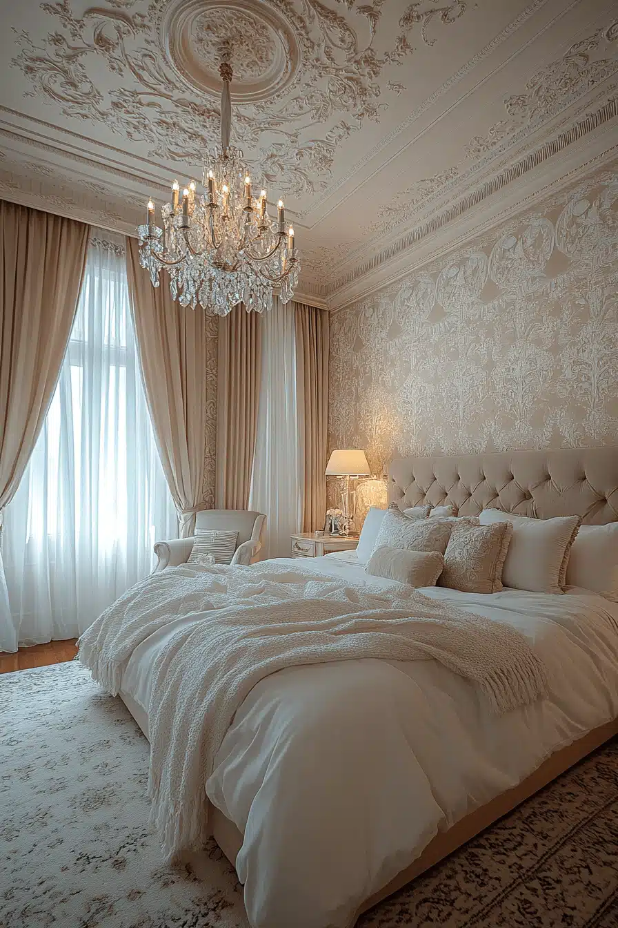 neoclassical bedroom