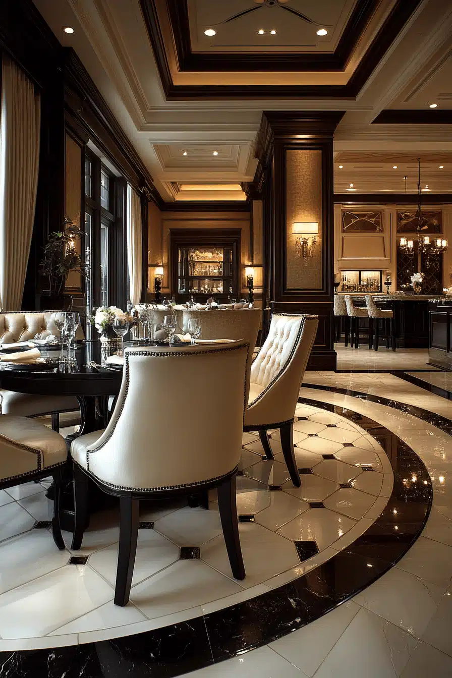 modern vintage dining room
