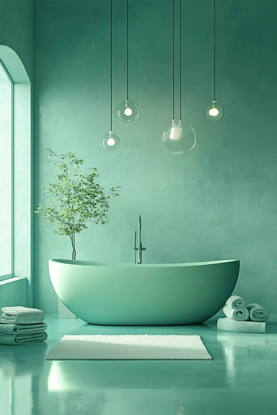 tropical bathroom