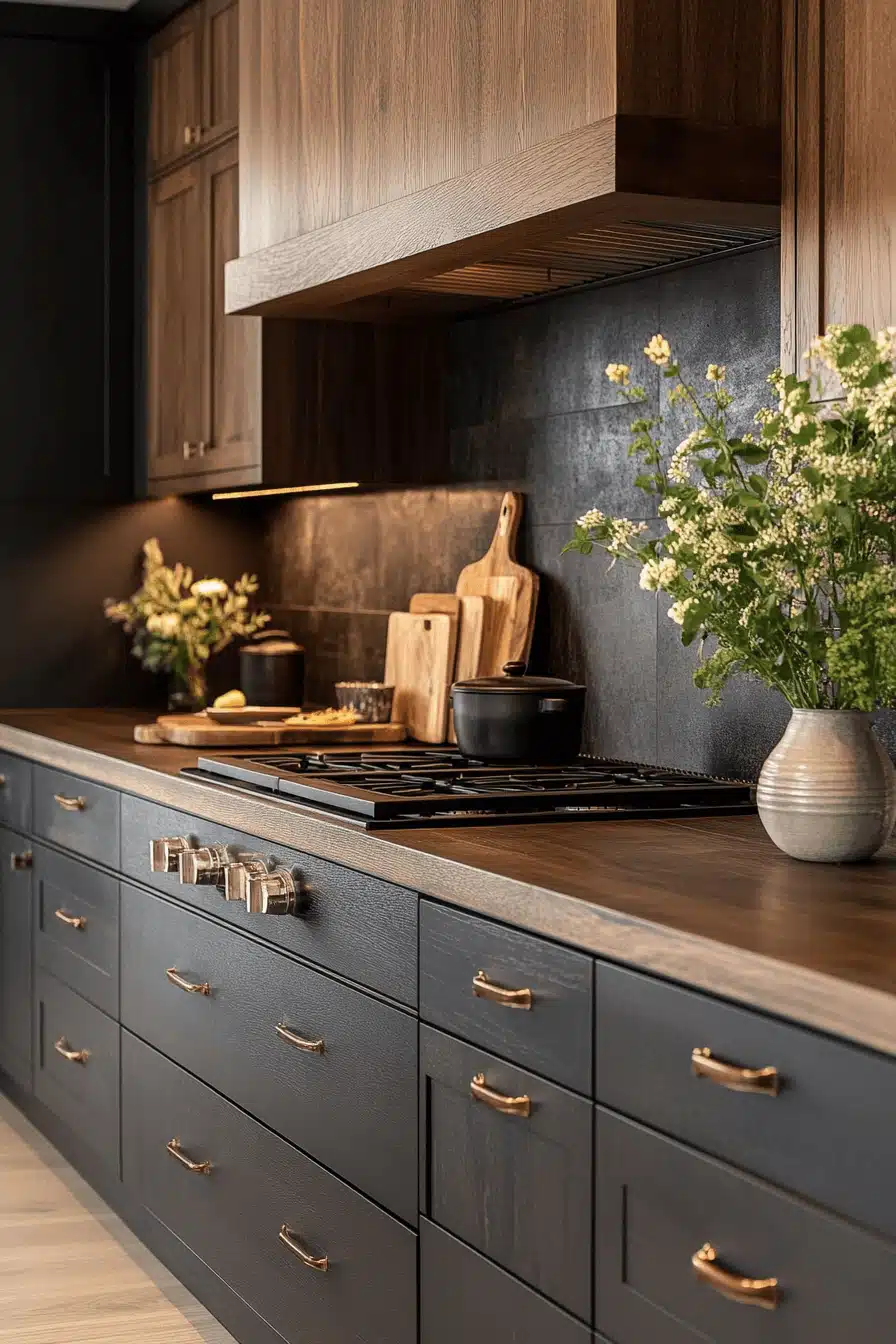 dark kitchen aesthetic