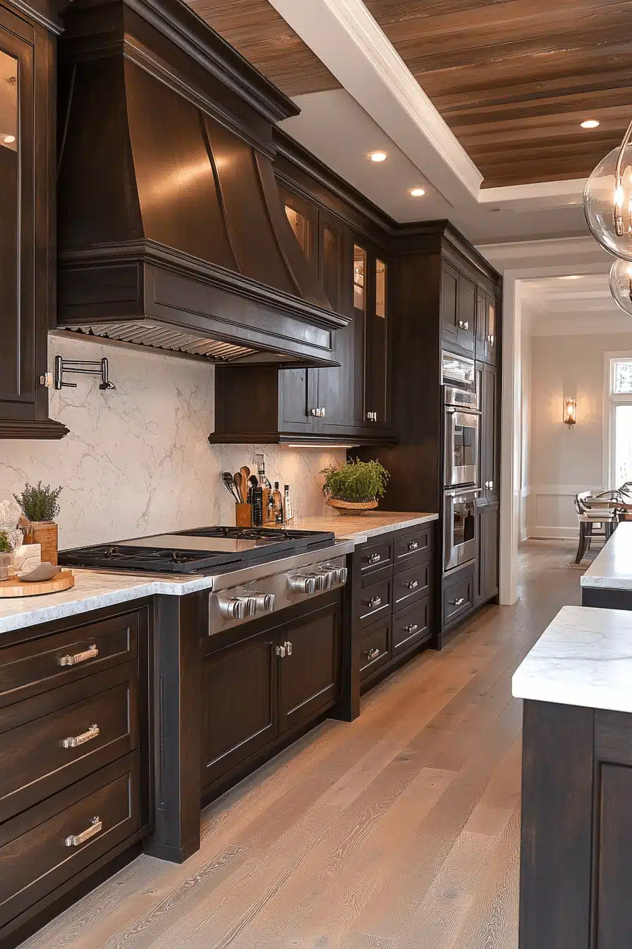 moody farmhouse kitchen