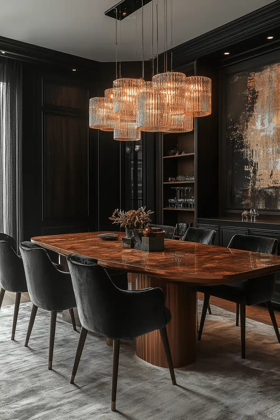 modern vintage dining room