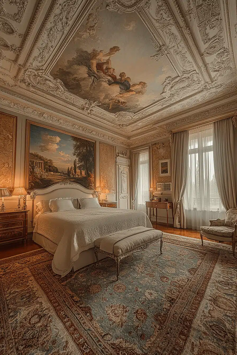 neoclassical bedroom
