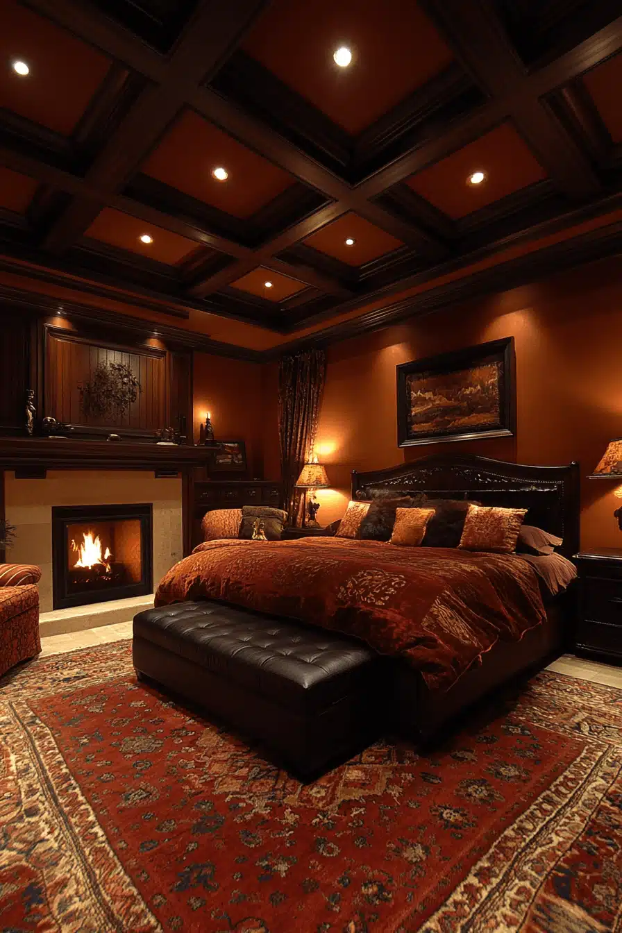 old cabin interior bedroom