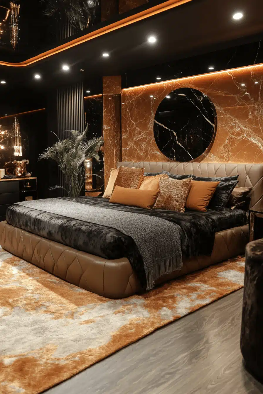 Stone Wall Bedroom