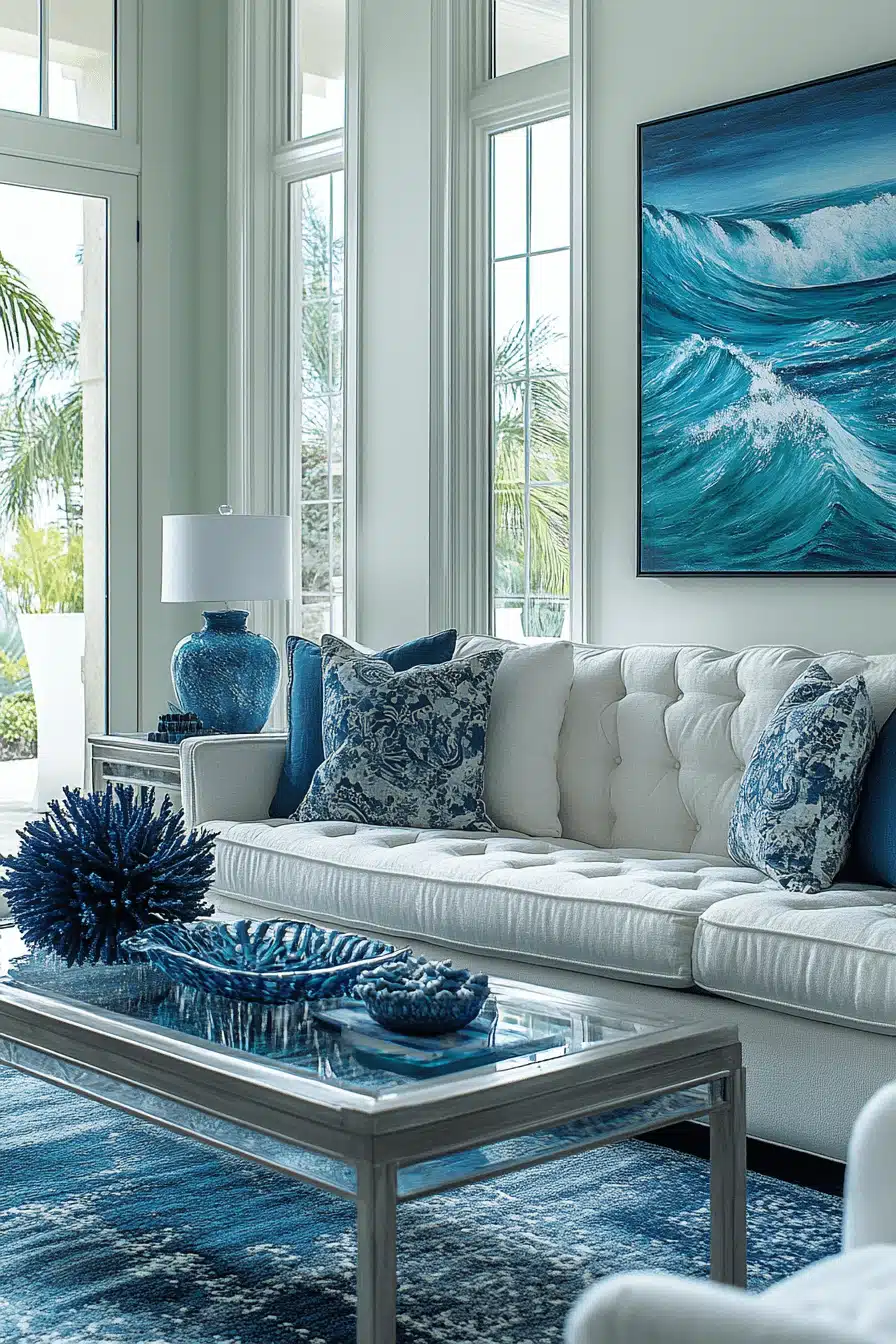 tropical living room