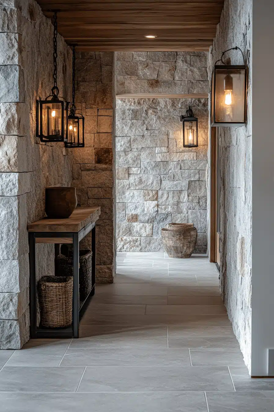 stone wall interior