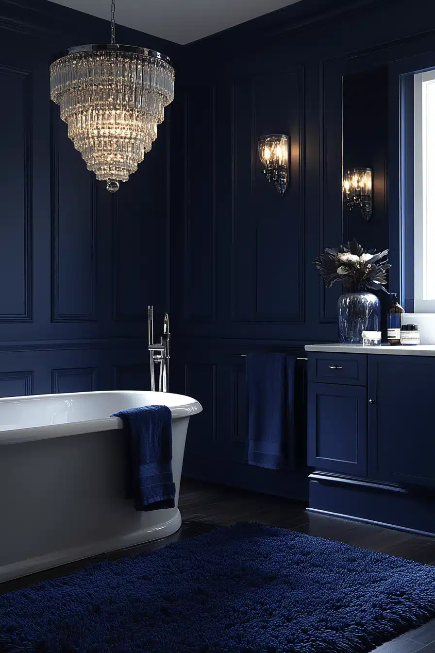 moody bathroom