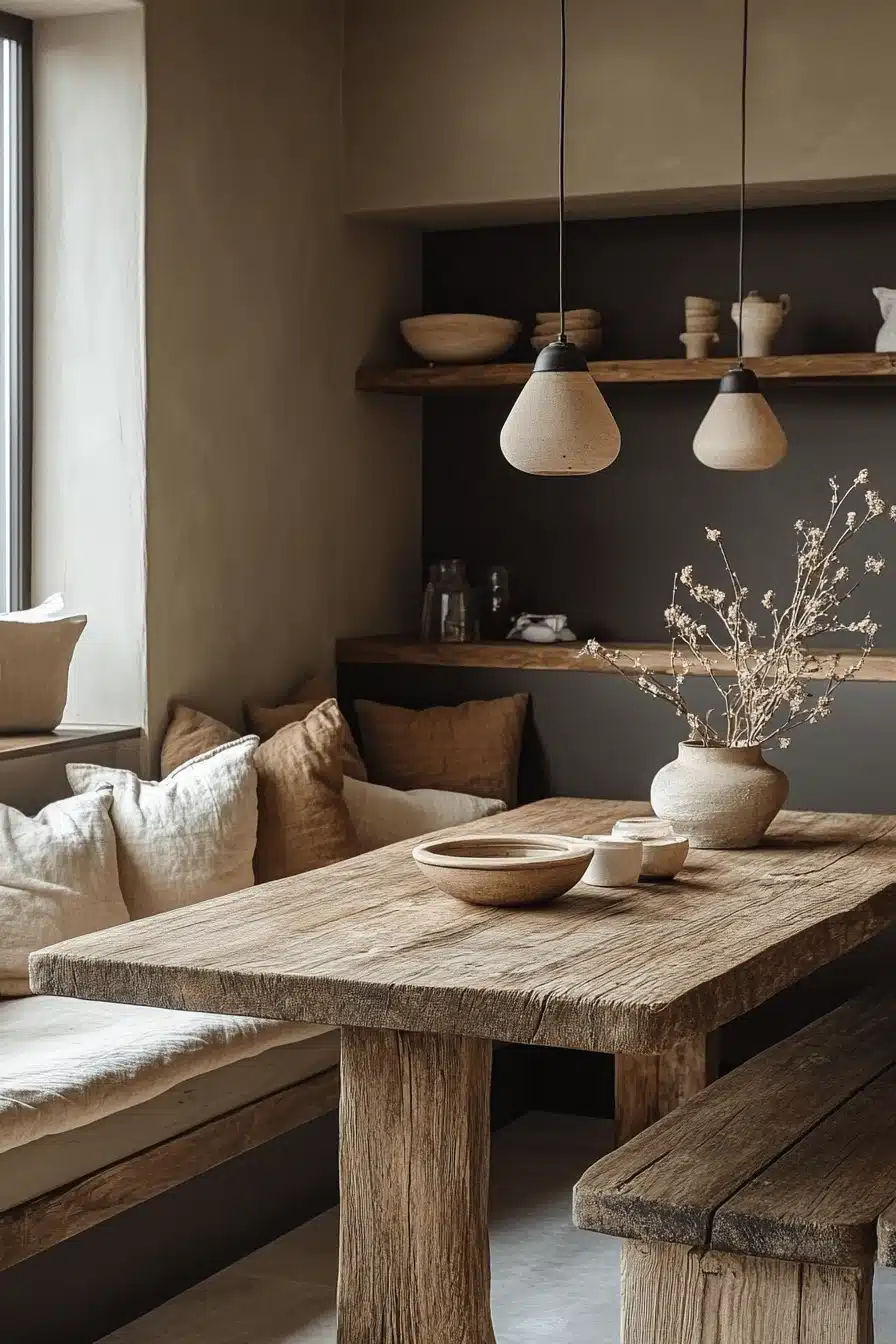 moody dining room