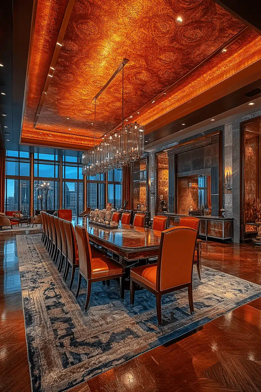 modern vintage dining room