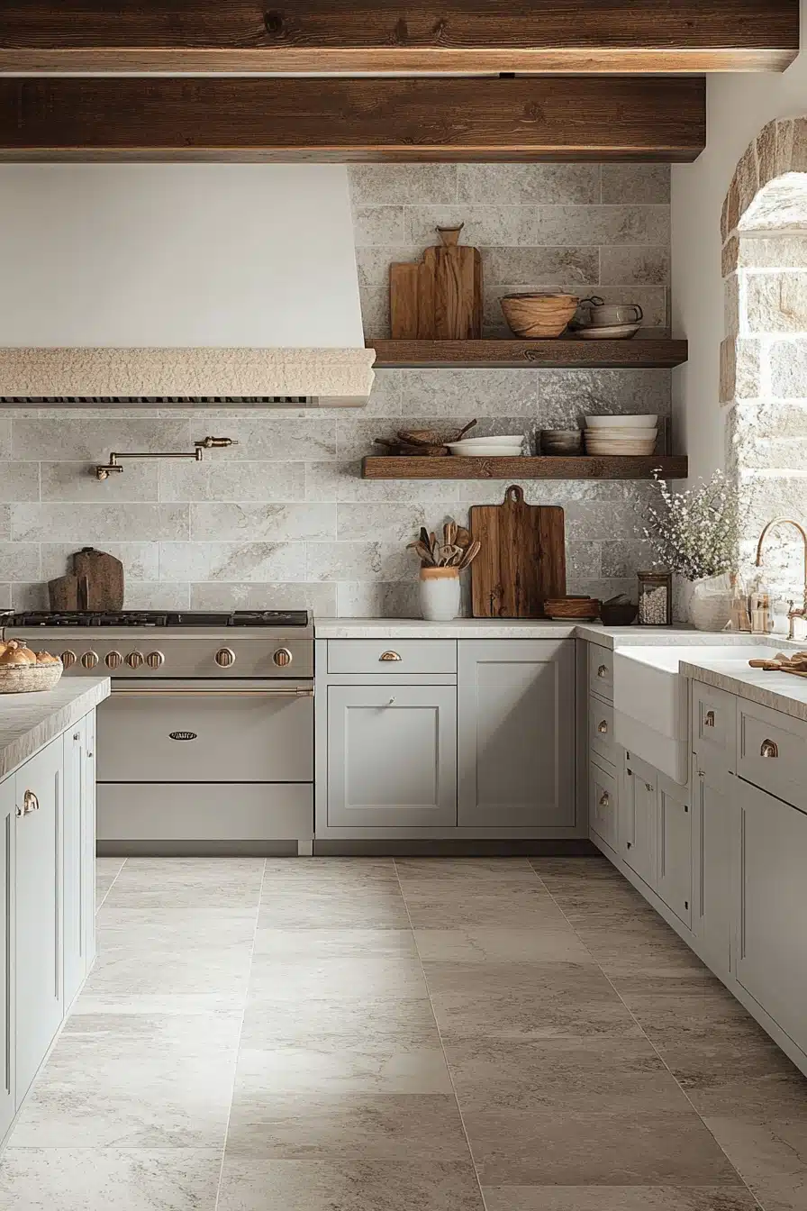 grey kitchen cabinets