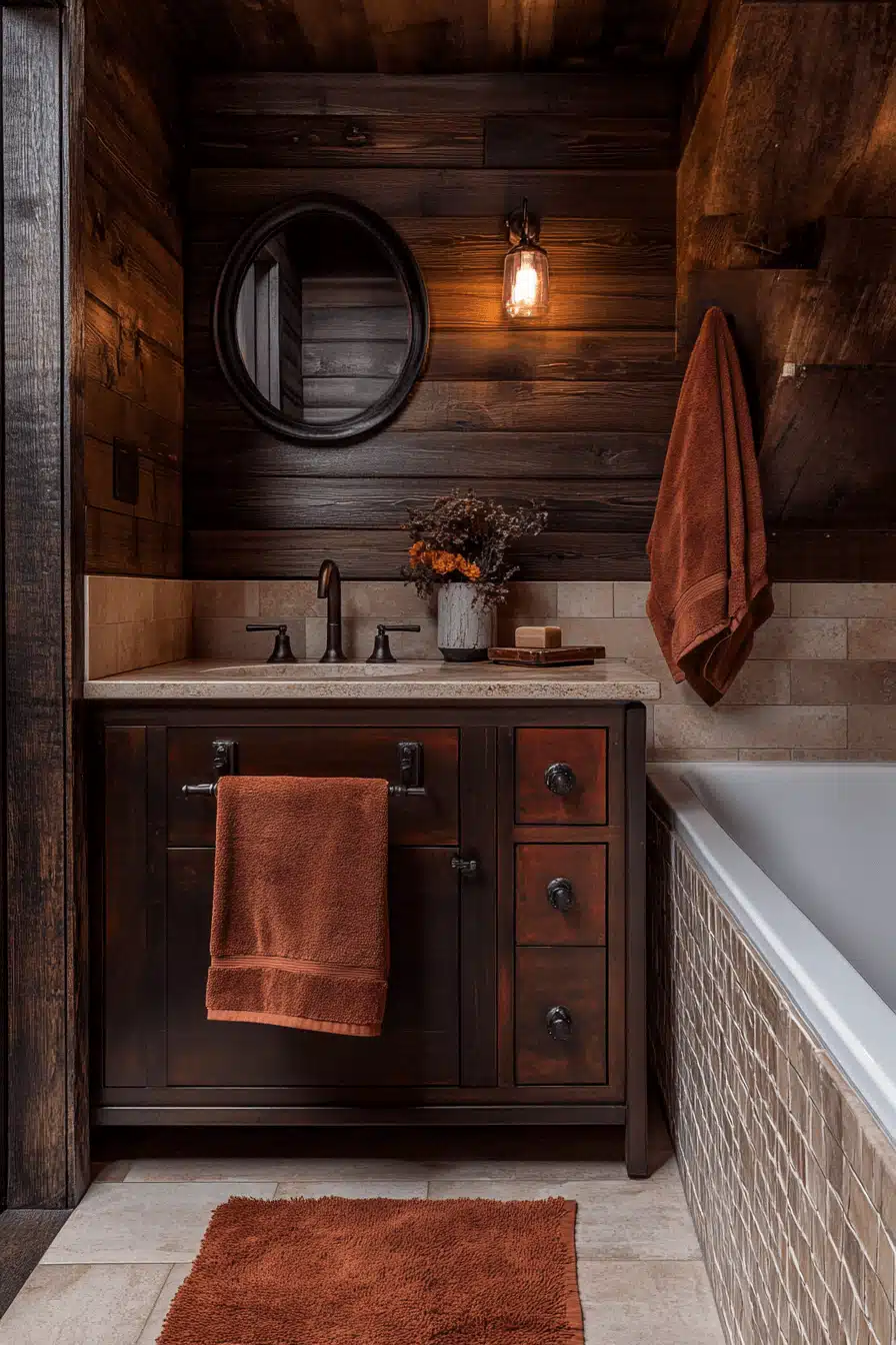 moody bathroom