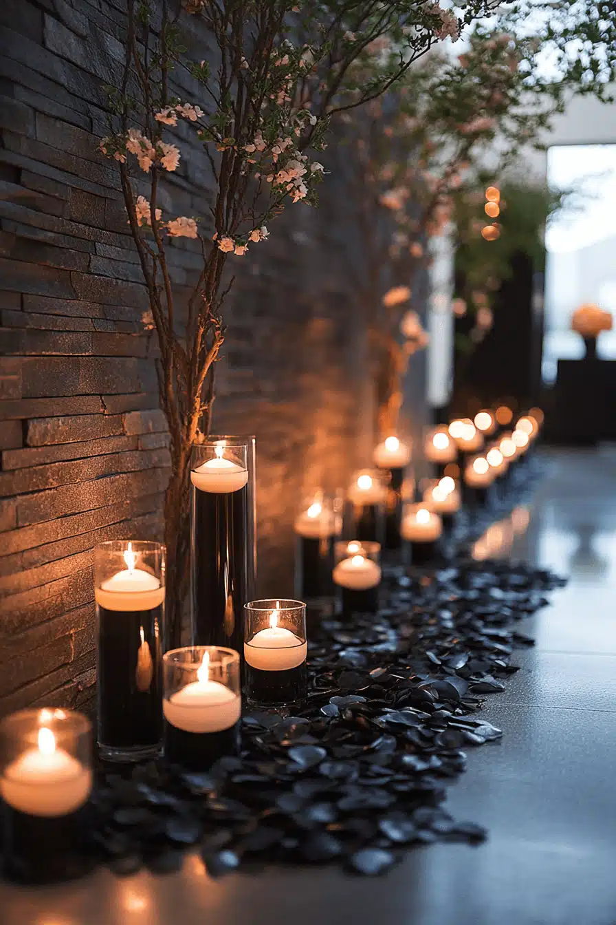 moody romantic wedding decor