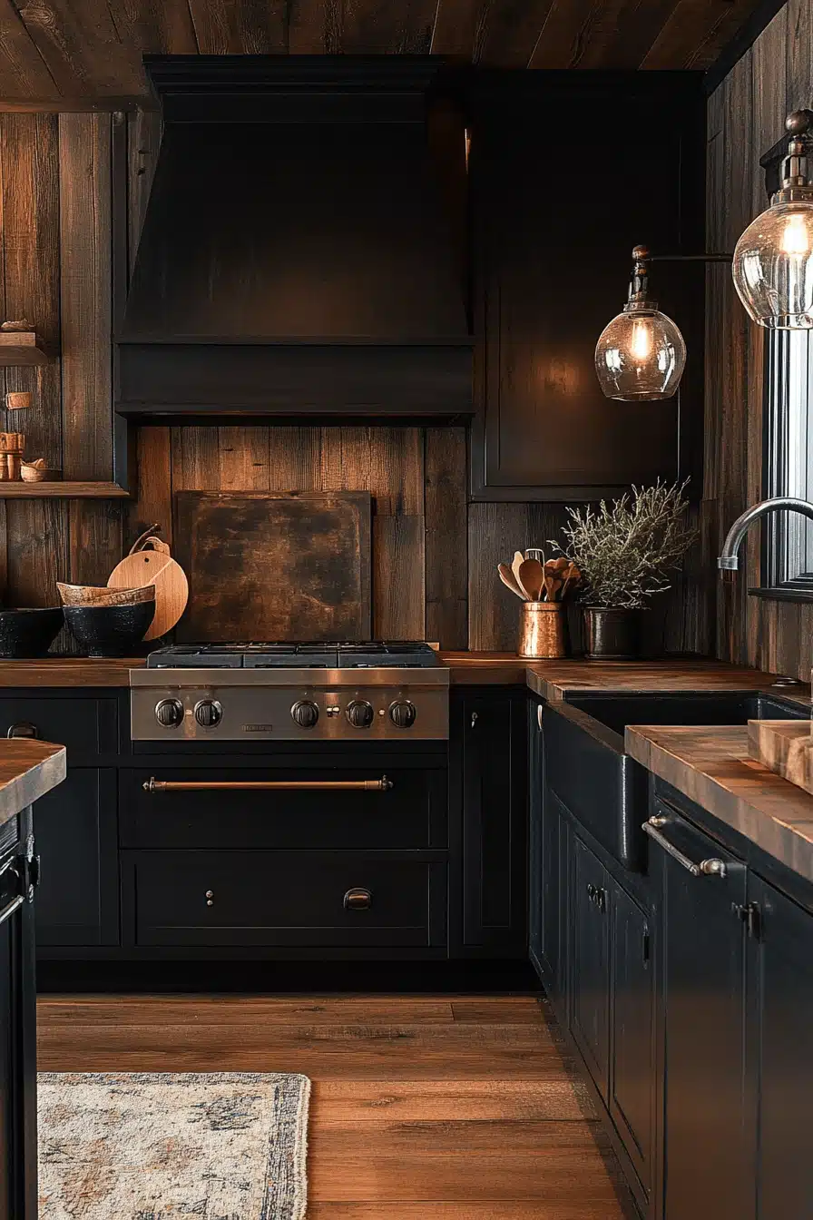 moody cottage kitchen