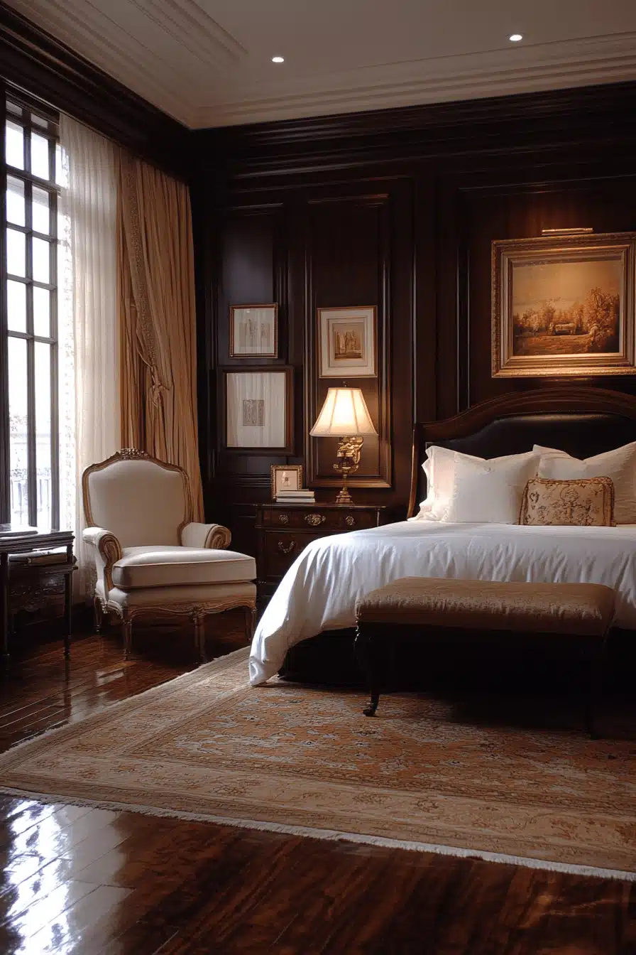 neoclassical bedroom