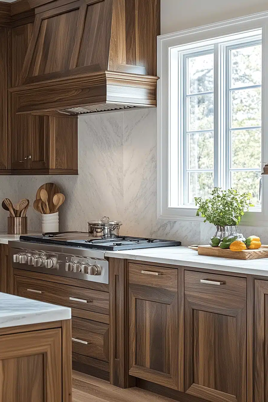 Walnut Kitchen Cabinets