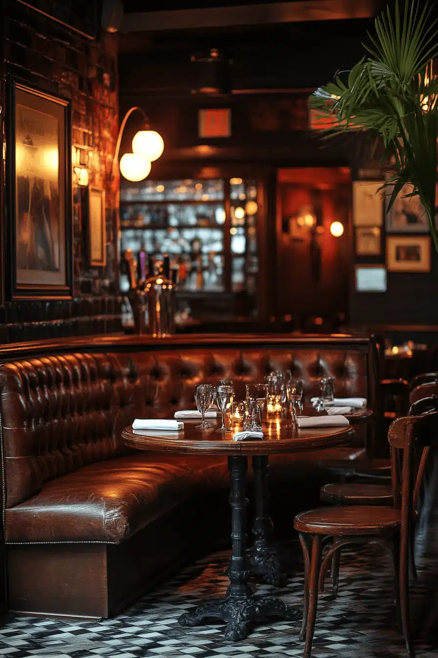 moody vintage dining room