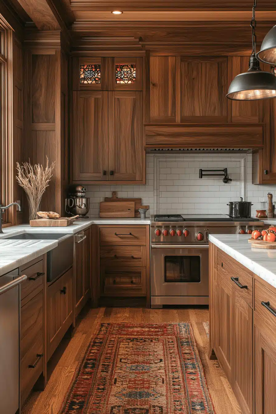 Walnut Kitchen Cabinets