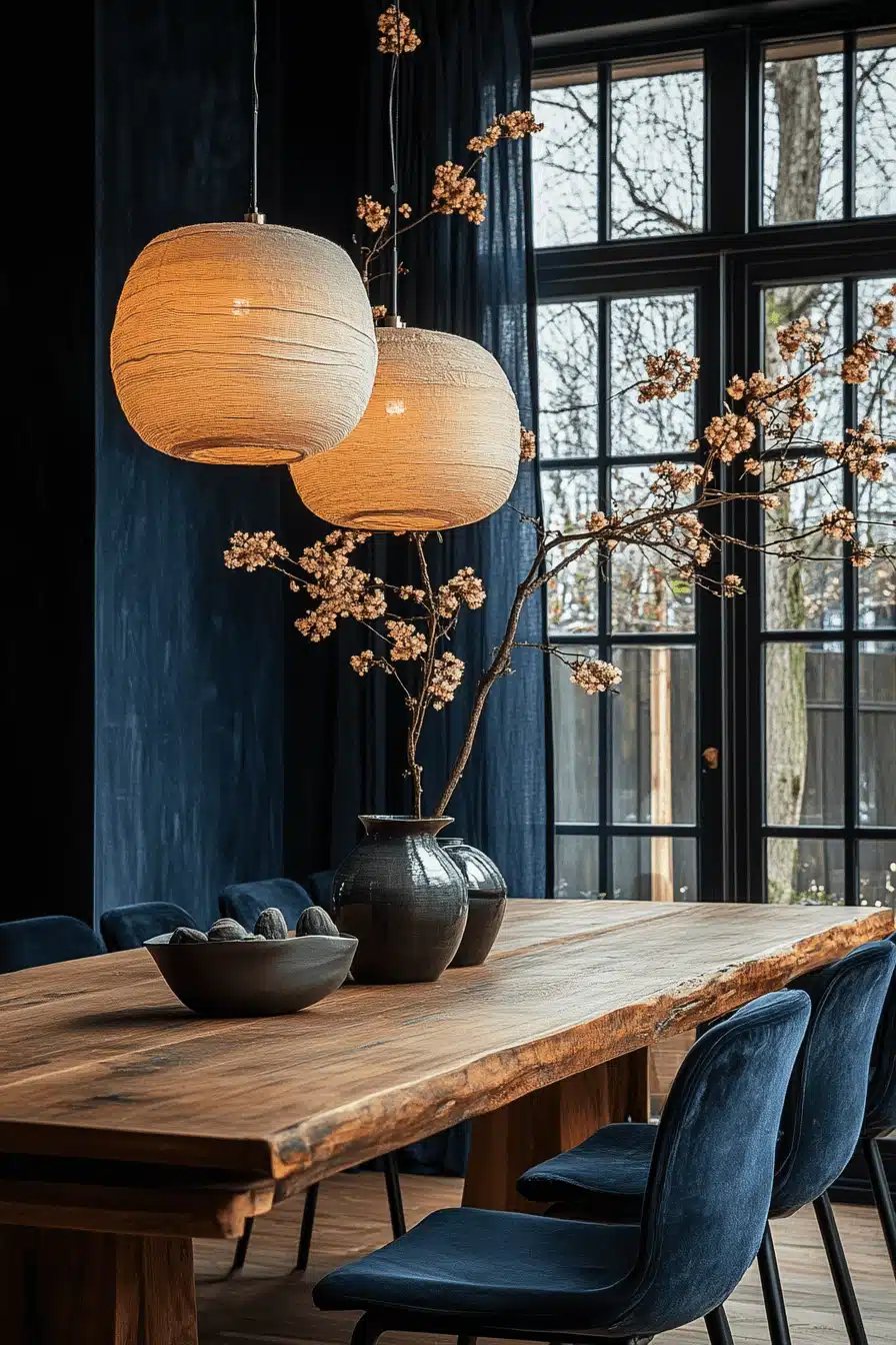 moody dining room