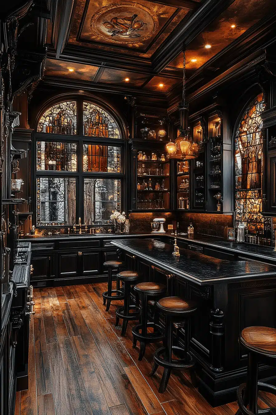 moody cottage kitchen