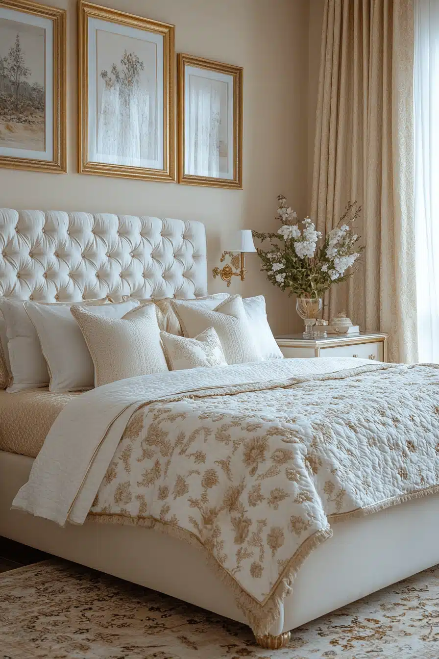 neoclassical bedroom