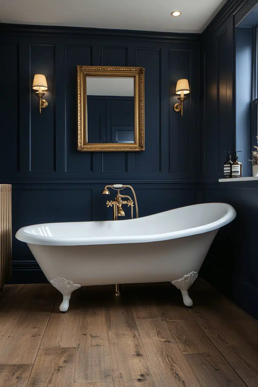 moody bathroom