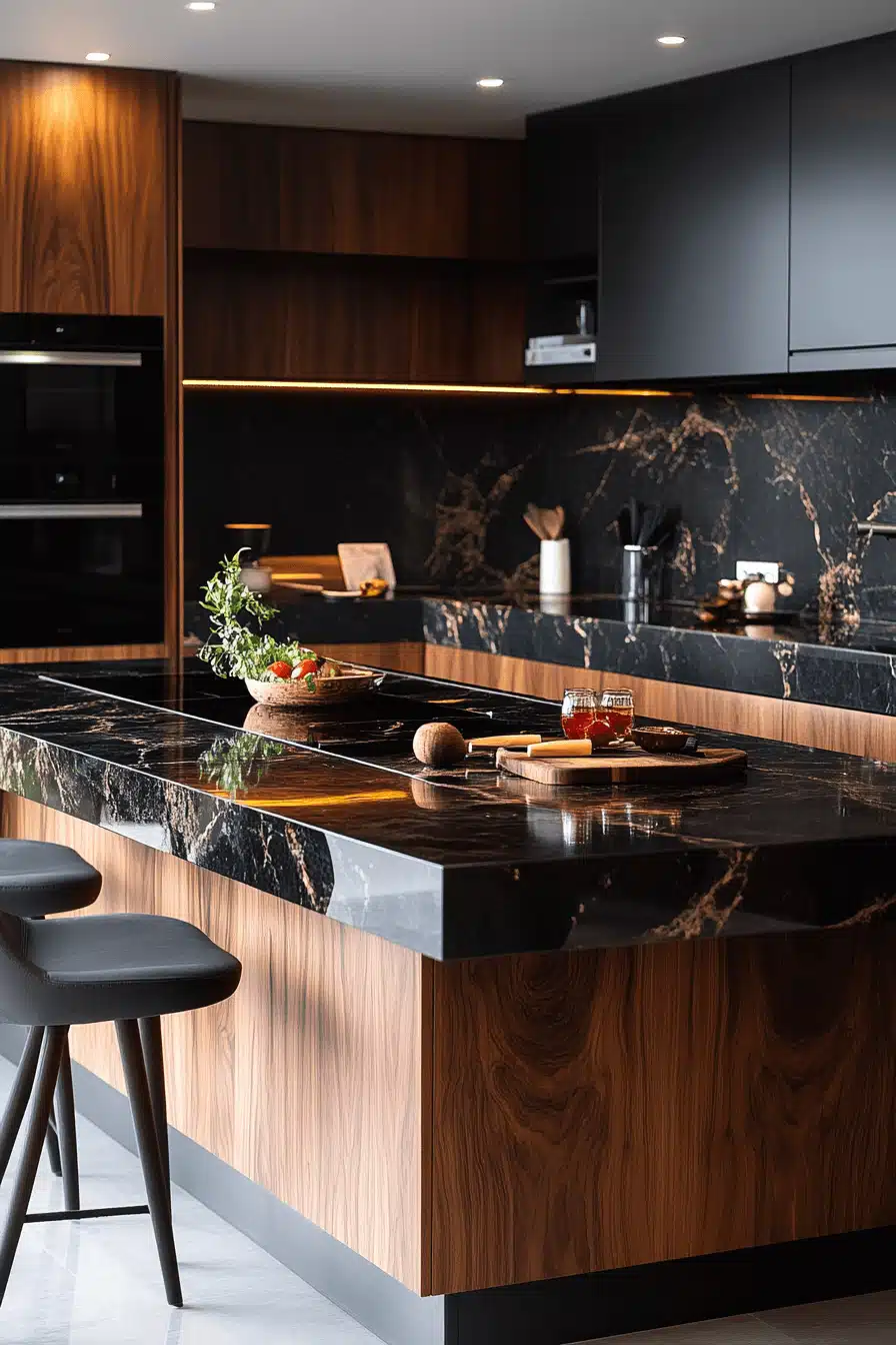 dark kitchen aesthetic