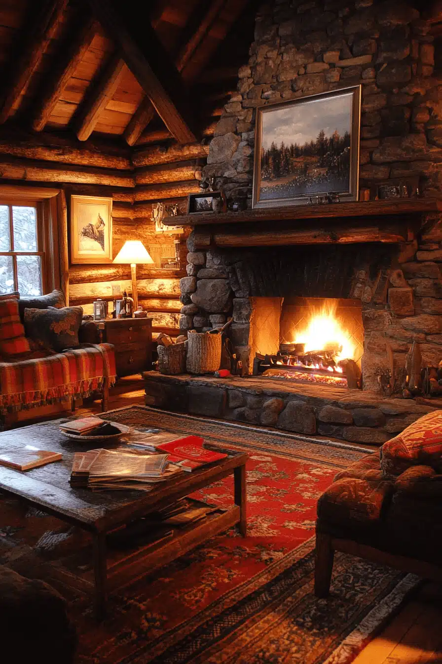 old cabin interior
