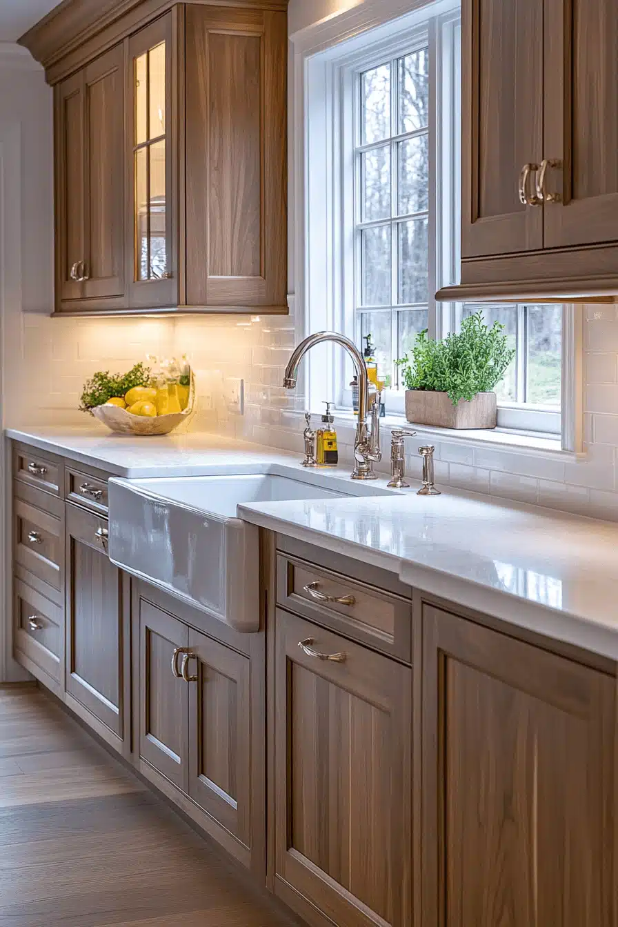 Walnut Kitchen Cabinets