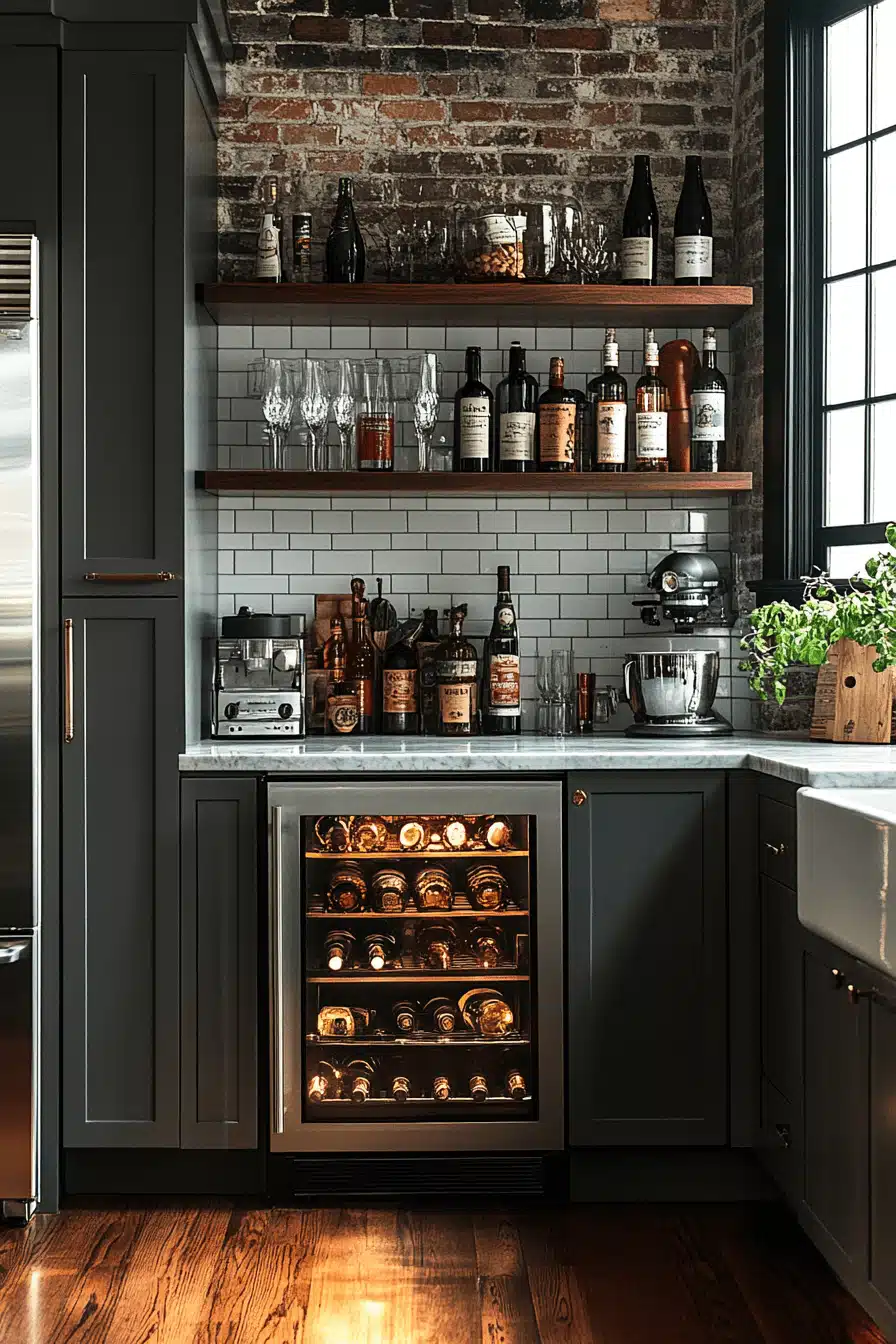grey kitchen cabinets