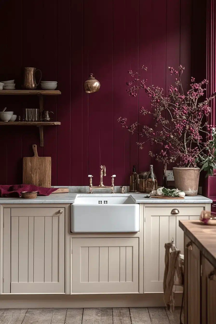 moody farmhouse kitchen